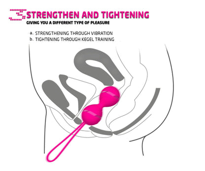 KEGEL TRAINING BALLS WITH VIBRATOR FUNCTION
